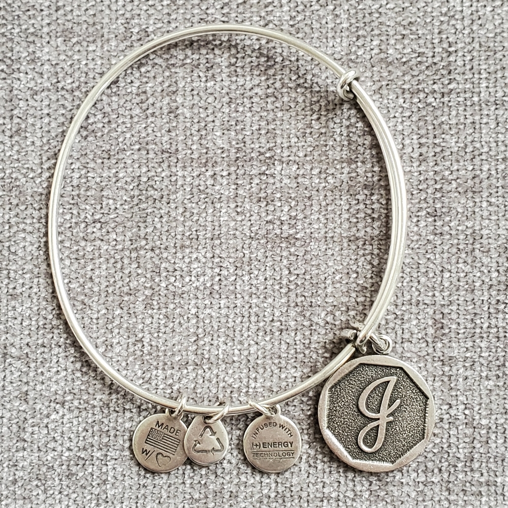 Authentic Alex and Ani J Bracelets Silver and Gold - Picture 6 of 7